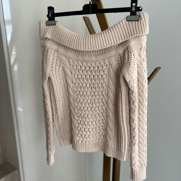 Intermix Adalene Off Shoulder Knit Sweater - Picture 14 of 15